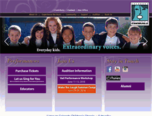 Tablet Screenshot of childrenschorale.org